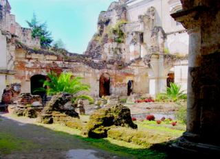 Ruins of San Francisco church in Antigua, Guatemala